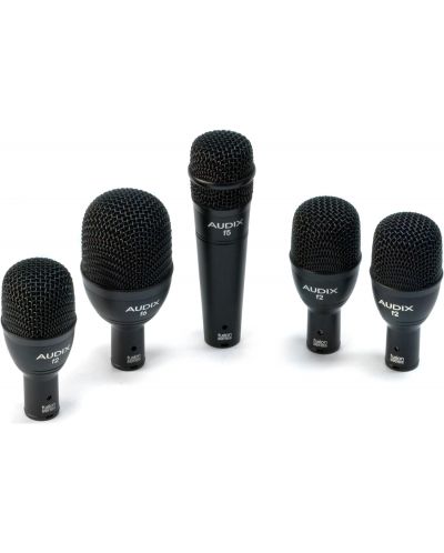 Комплект микрофон за барабани AUDIX - FP5, 5 броя, черен - 2