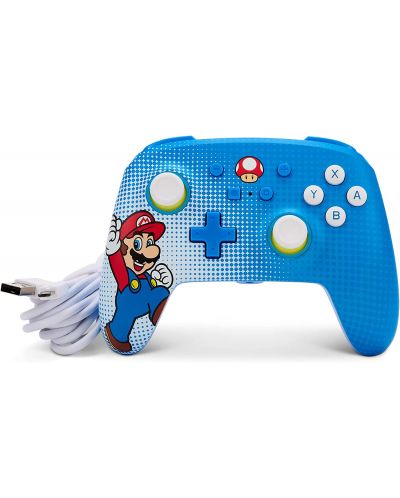 Контролер PowerA - Enhanced, жичен, за Nintendo Switch, Mario Pop Art - 9