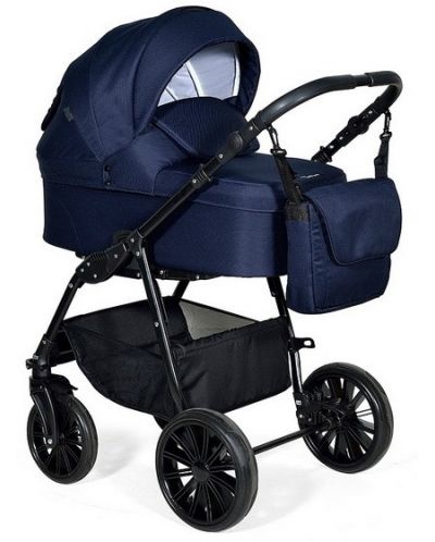Комбинирана детска количка 2в1 Baby Giggle - Torino, тъмносиня - 1