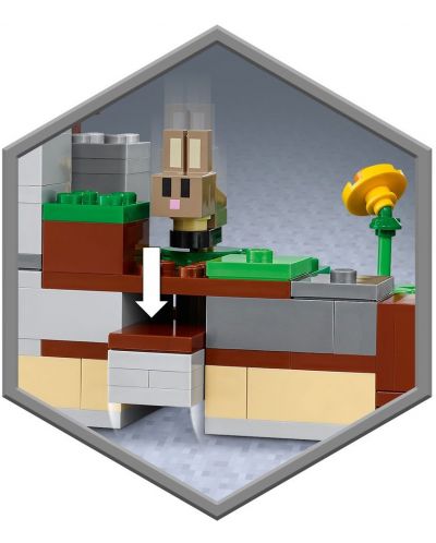Конструктор LEGO Minecraft - Ранчото на зайците (21181) - 4