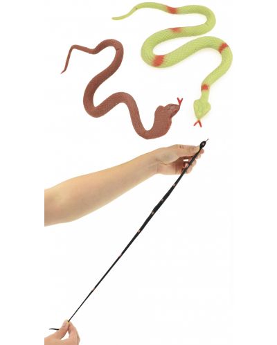 Комплект разтегателни змии Toi Toys - 27 cm, 3 броя,Асортимент - 2