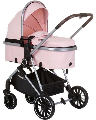 Комбинирана бебешка количка Chipolino - Аура, фламинго - 2
