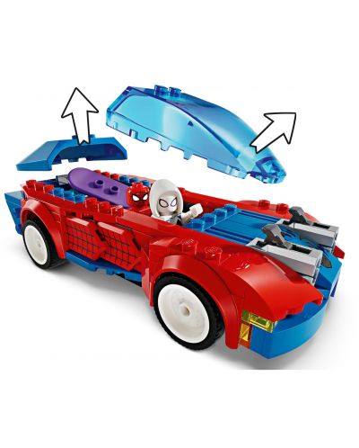 Конструктор LEGO Marvel Super Heroes - Състезателната кола на Спайдърмен и Зеления гоблин Венъм (76279) - 4