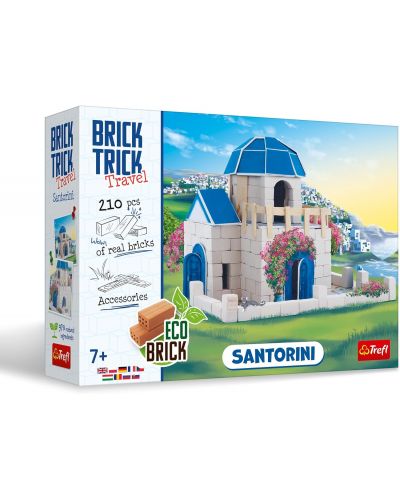 Конструктор Trefl Brick Trick Travel - Къща в Санторини - 1