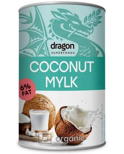 Кокосово милки, 6% мазнини, 400 ml, Dragon Superfoods - 1