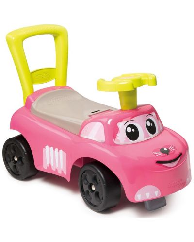 Кола за возене Smoby - Ride-on, розова - 1
