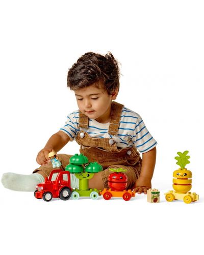 Конструктор LEGO Duplo - Трактор за плодове и зеленчуци (10982) - 7