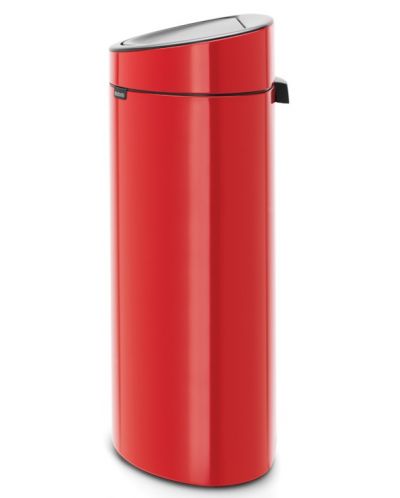 Кош за отпадъци Brabantia - Touch Bin New, 40 l, Passion Red - 2