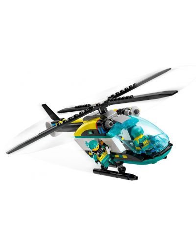 Конструктор LEGO City - Спасителен хеликоптер за спешна помощ (60405) - 5
