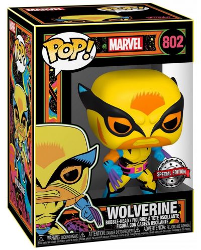Комплект Funko POP! Collector's Box: Marvel - X-Men (Wolverine) (Blacklight) (Special Edition), размер M - 4