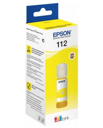 Консуматив Epson - 112 EcoTank, жълт - 2