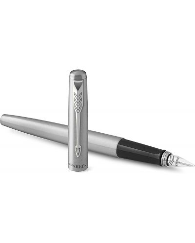 Комплект писалка Parker Jotter Stainless Steel - С химикалка, сребристо покритие - 2