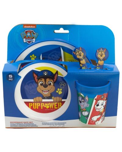 Комплект за хранене Stor - Paw Patrol Pup Power, 5 части - 2