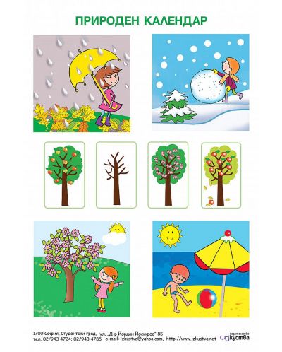 Комплект от 6 броя табла за 1. група в детската градина (3 - 4 години, Изкуства) - 1