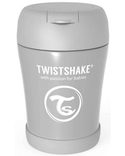 Контейнер за храна Twistshake - Сив, неръждаема стомана, 420 ml - 2