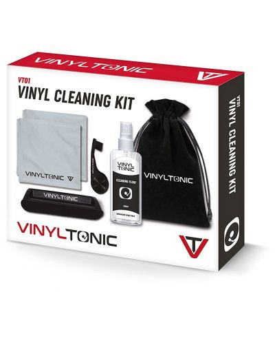 Комплект за почистване Vinyl Tonic - Cleaning Kit, сив/черен - 3