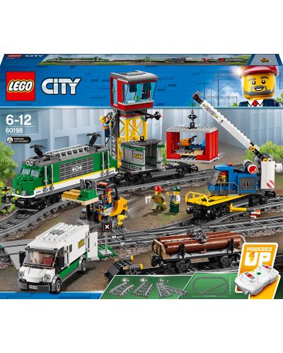 Конструктор LEGO City - Товарен влак (60198)