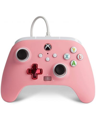 Контролер PowerA - Enhanced, Pink Inline (Xbox One/Series S/X) - 1