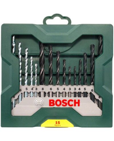 Комплект свредла Bosch - Mini X-Line, 15 части - 2