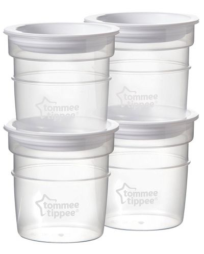 Комплект контейнери за кърма Tommee Tippee - Closer to Nature, 60 ml, 4 броя - 1