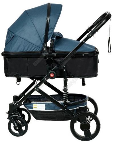 Комбинирана детска количка 2 в 1 Zizito - ZI Lana, синя - 6