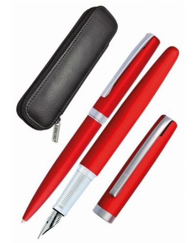 Комплект писалка и химикалка Online Eleganza - Satin Red - 1