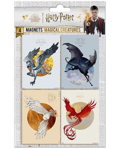 Комплект магнити Cinereplicas Movies: Harry Potter - Magical Creatures - 1