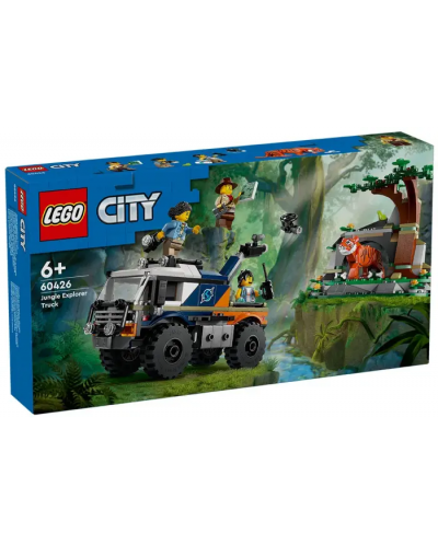 Конструктор LEGO City - Изследовател в джунглата с офроуд камион (60426) - 1