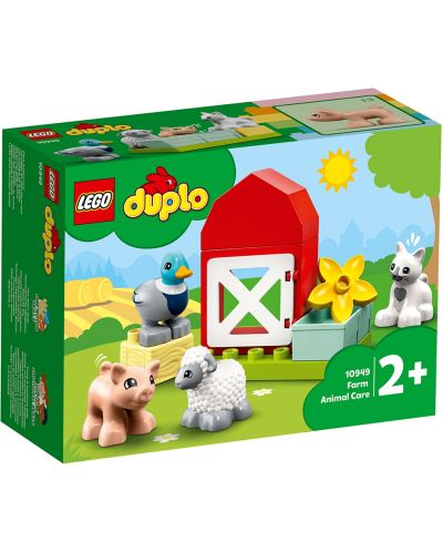 Конструктор LEGO Duplo Town - Грижи за животните във фермата (10949) - 1