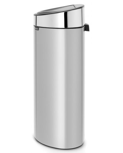 Кош за отпадъци Brabantia - Touch Bin New, 40 l, Metallic Grey, капак металик - 2