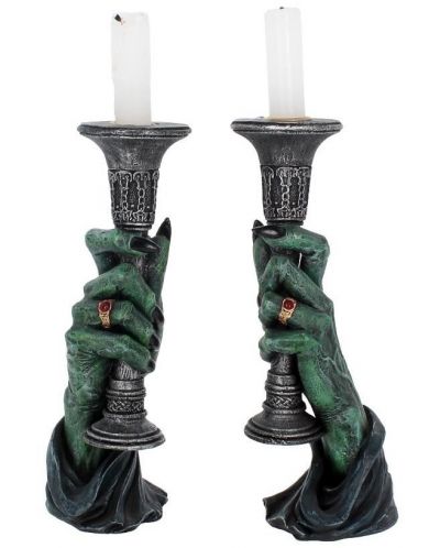 Комплект свещници Nemesis Now Adult: Gothic - Light of Darkness, 22 cm - 1