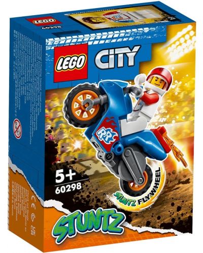 Комплект LEGO City Stuntz - Каскадьорски мотоциклет ракета (60298) - 1