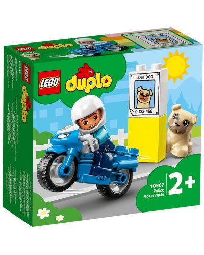 Конструктор LEGO Duplo Town - Полицейски мотоциклет (10967) - 2