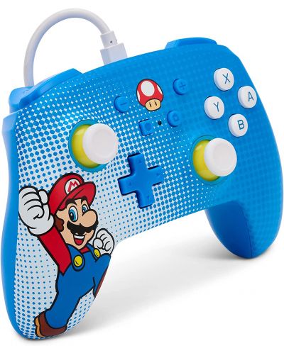 Контролер PowerA - Enhanced, жичен, за Nintendo Switch, Mario Pop Art - 2