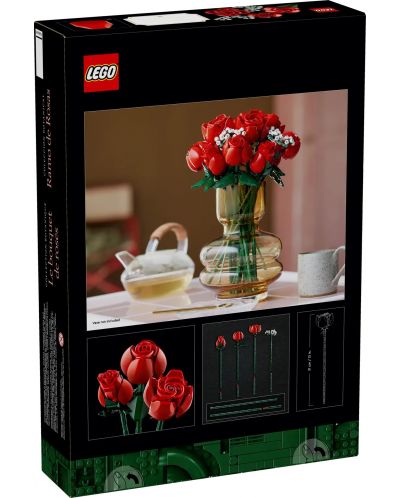 Конструктор LEGO Icons Botanical - Букет от рози (10328) - 8
