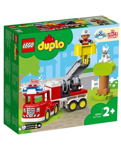 Конструктор LEGO Duplo Town - Пожарникарски камион, със звуци (10969) - 1