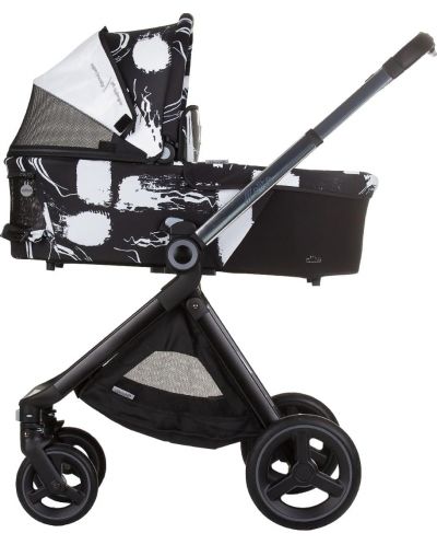 Комбинирана бебешка количка Chipolino - Елит, мастилен арт - 4