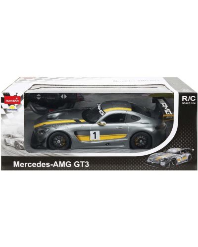 Кола с радиоуправление Rastar - Mercedes AMG GT3 Performance Radio/C, сива, 1:14 - 3