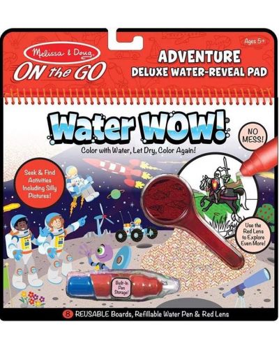 Комплект за рисуване с вода Melissa & Doug - Приключение 2 - 1