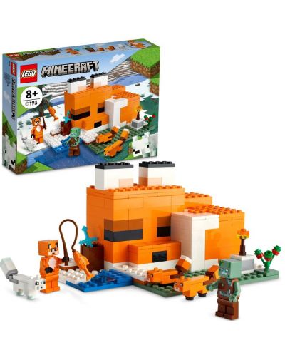 Конструктор LEGO Minecraft - Хижата на лисиците (21178) - 2