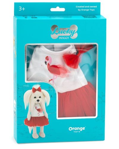 Комплект дрехи за кукла Orange Toys Lucky Doggy - Любов и фламинго - 4