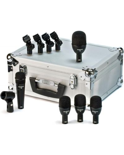 Комплект микрофон за барабани AUDIX - FP5, 5 броя, черен - 3