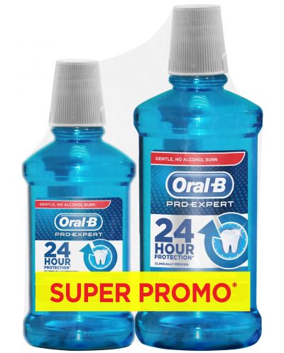 Oral-B Комплект вода за уста Proexpert, 500 + 250 ml - 1