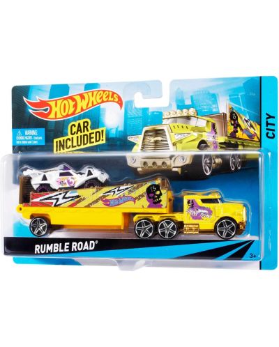Комплект Mattel Hot Wheels Super Rigs - Камион и кола. асортимент - 6