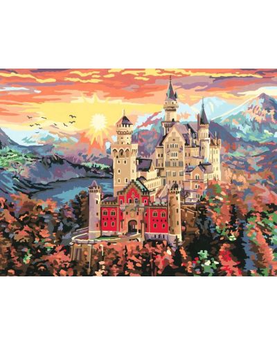 Комплект за рисуване по номера Ravensburger CreArt - Приказен замък - 2
