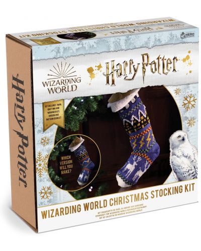 Комплект за плетене Eaglemoss Movies: Harry Potter - Hogwarts Christmas Stocking - 1