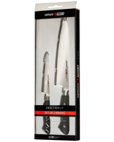 Комплект от 2 ножа Samura - PRO-S, черна дръжка - 7