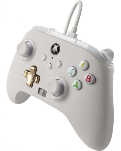 Контролер PowerA - Enhanced, за Xbox One/Series X/S, White Mist - 3