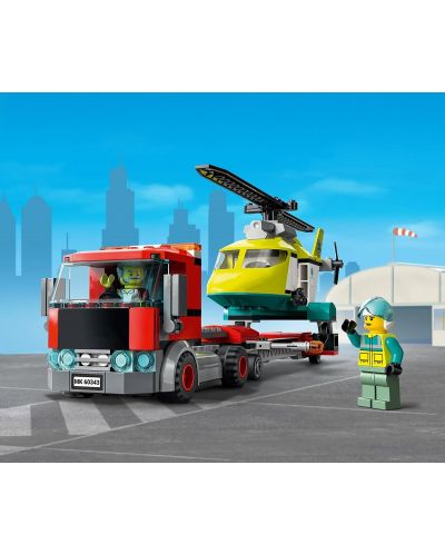 Конструктор LEGO City - Превоз на спасителен хеликоптер (60343) - 5