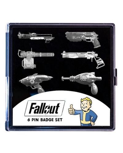 Комплект значки Bethesda Games: Fallout - Weapons - 1